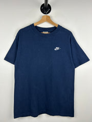 Vintage Nike Swoosh Spellout Navy Tee