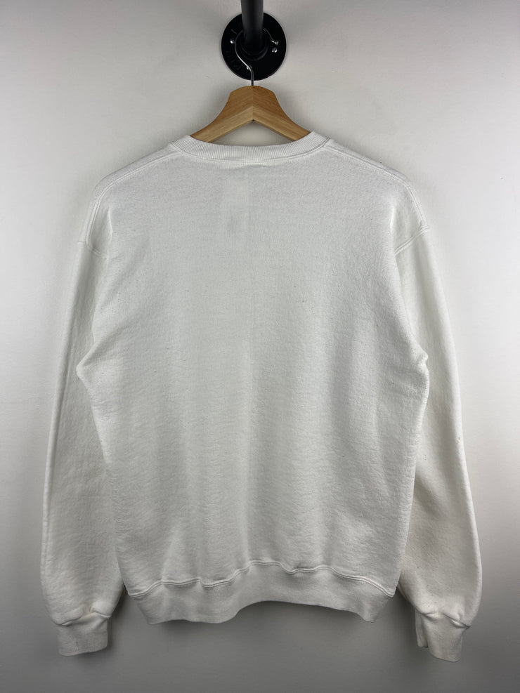 Vintage 80s Russell Athletic Miami Hurricanes White Crewneck