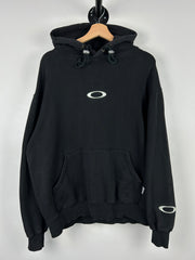 Vintage 90s Oakley Software Spellout Black Hoodie