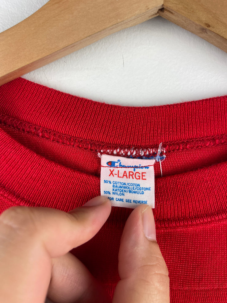 Vintage 80s Champion South Boston Hockey Red True Vintage Jersey