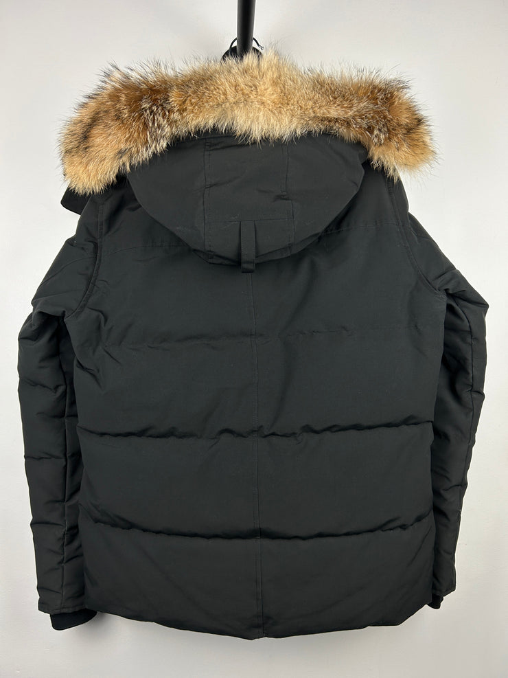 Canada Goose Wyndam Down Filled Black Parka Puffer Jacket