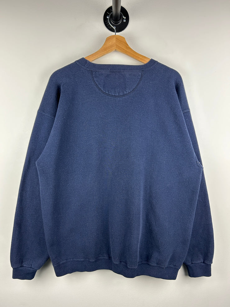 Vintage 90s Golf Embroidered Navy Crewneck