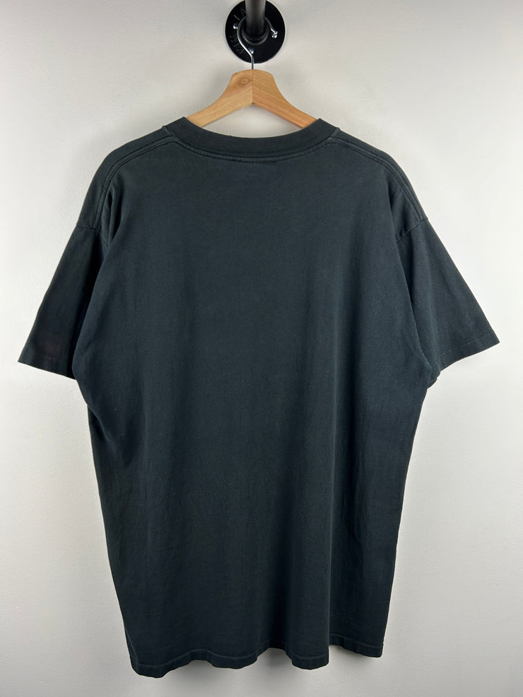 Vintage 90s Marlin Tease Pig Black Tee