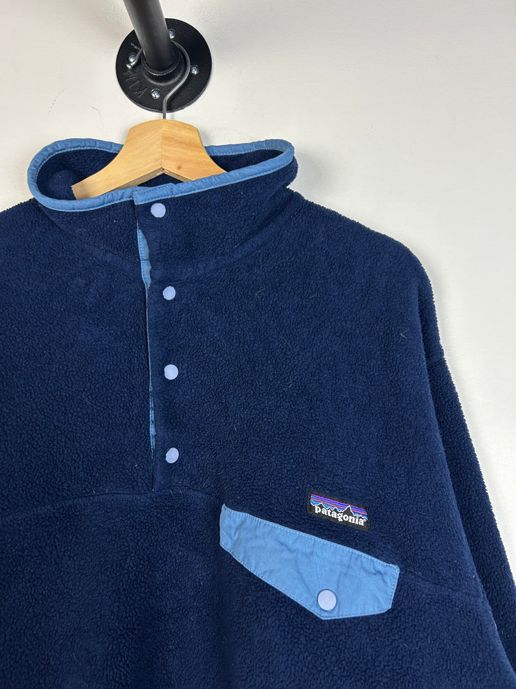 Vintage Y2K Patagonia Synchilla T Snap Navy Fleece