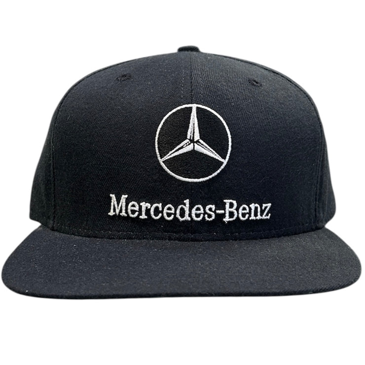 Vintage 90s New Era Mercedes Benz Black Strapback Hat