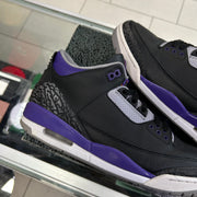 Jordan 3 Black Court Purple