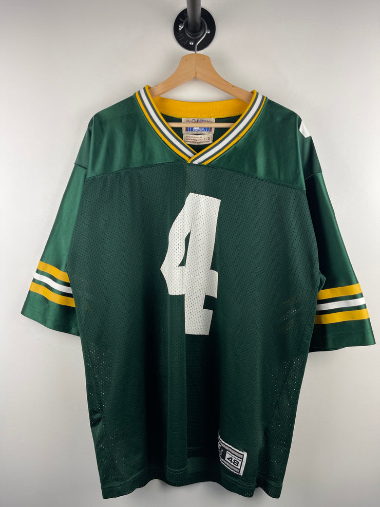 Vintage 90s NFL Starter Green Bay Packers Favre Green Football Jersey