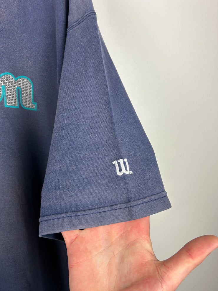Vintage 90s Wilson Pro 5000 Faded Navy Tee