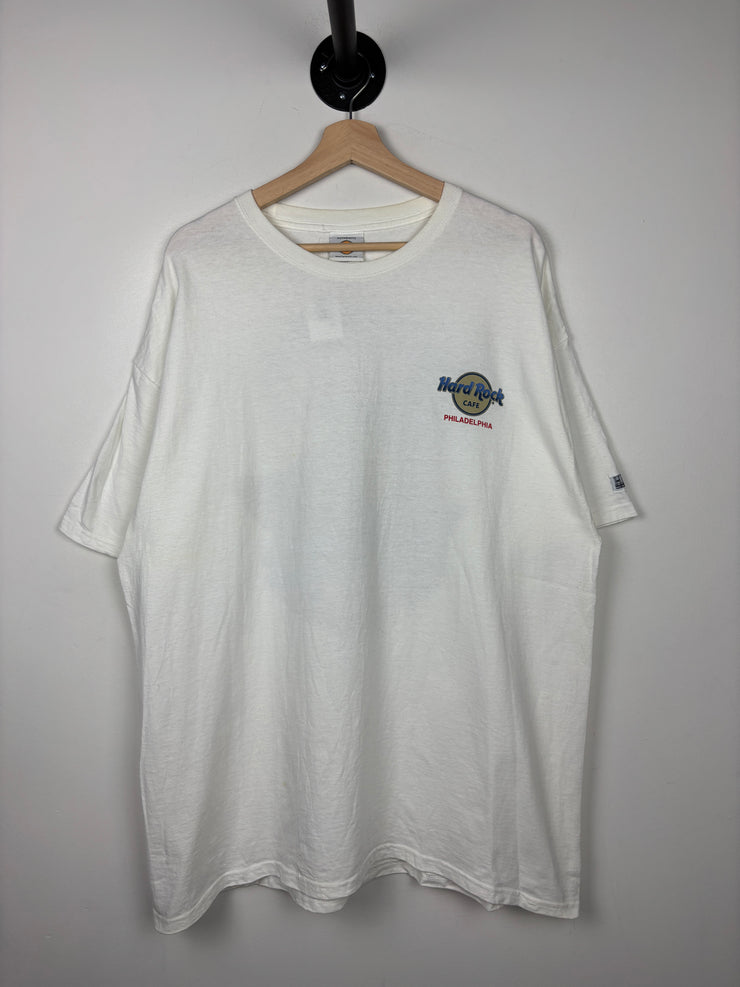 Vintage 90s Hard Rock Café Philadelphia White Tee