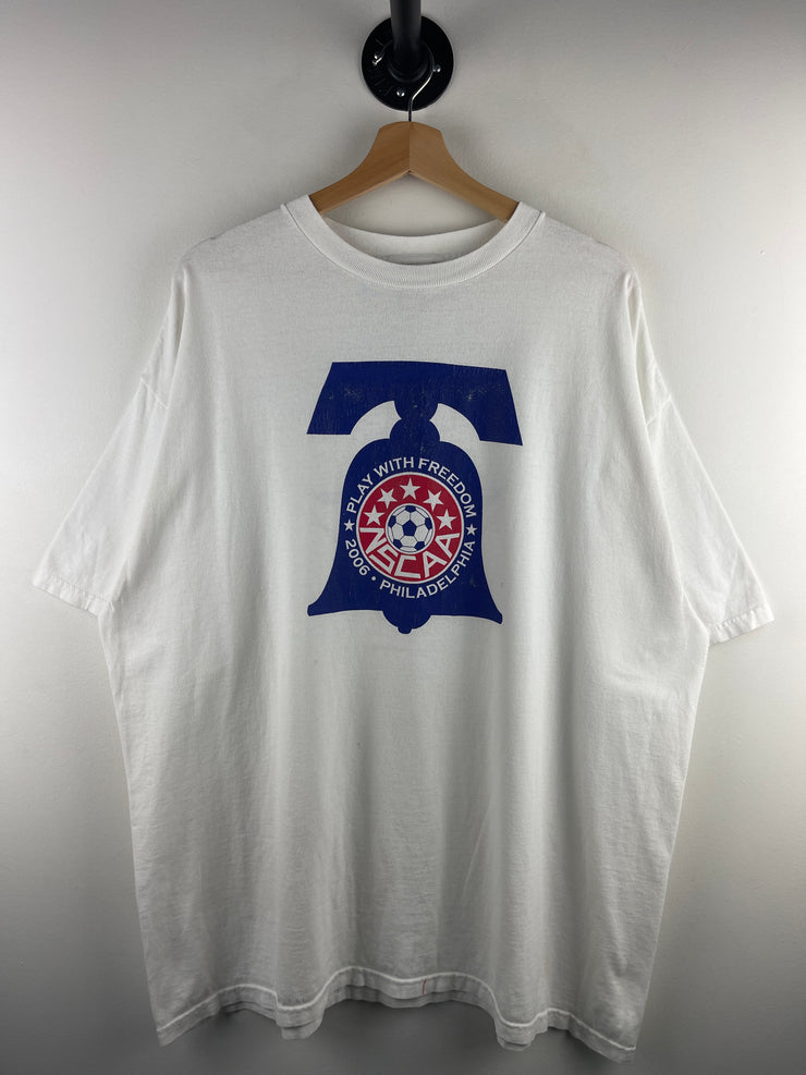Vintage 2007 Adidas Soccer Philadelphia NSCAA White Tee