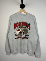 Vintage 1994 Rose Bowl UCLA VS Badgers Grey Crewneck