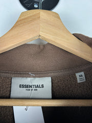 Fear Of God Essentials Rain Drum Brown Mockneck Crewneck