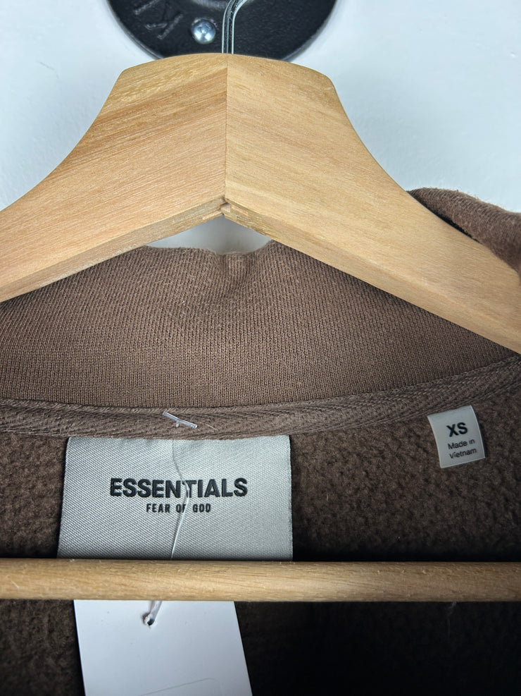 Fear Of God Essentials Rain Drum Brown Mockneck Crewneck