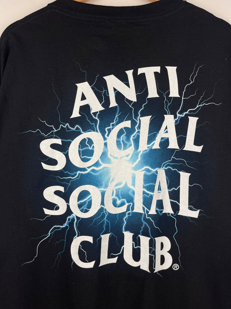 Anti Social Social Club Pain Glow In The Dark Black Tee