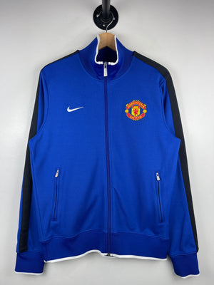 Vintage Nike Manchester United Blue Zip Up Track Jacket