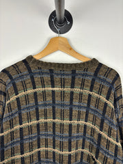 Vintage Dockers Earth Tone Pattern Knit Sweater