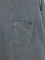 Vintage 90s Faded Navy Blank Pocket Tee