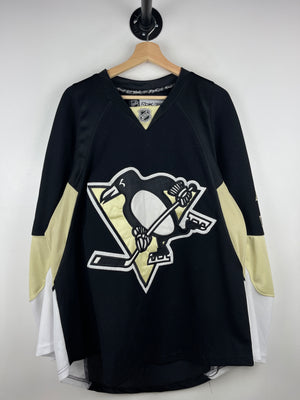 Vintage NHL Reebok Pittsburgh Penguins Jordan Staal Fight Strap Black Hockey Jersey