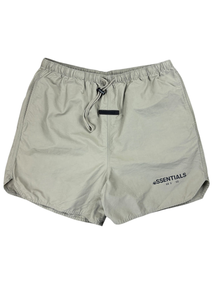 Fear Of Essentials Nylon Taupe Running Shorts