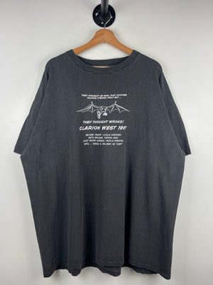 Vintage 90s Clarion West Writers Play Seattle Black Tee