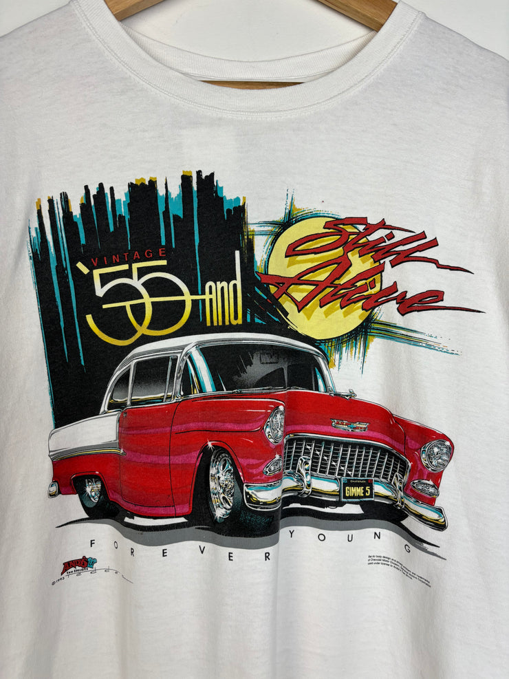 Vintage 1993 Chevy Bel Air White Tee