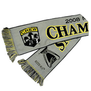 Vintage 2008 Columbus Crew MLS Cup Champions Soccer Grey Scarf