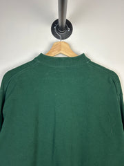 Vintage 90s Polo Ralph Lauren Green Polo Rugby Long Sleeve