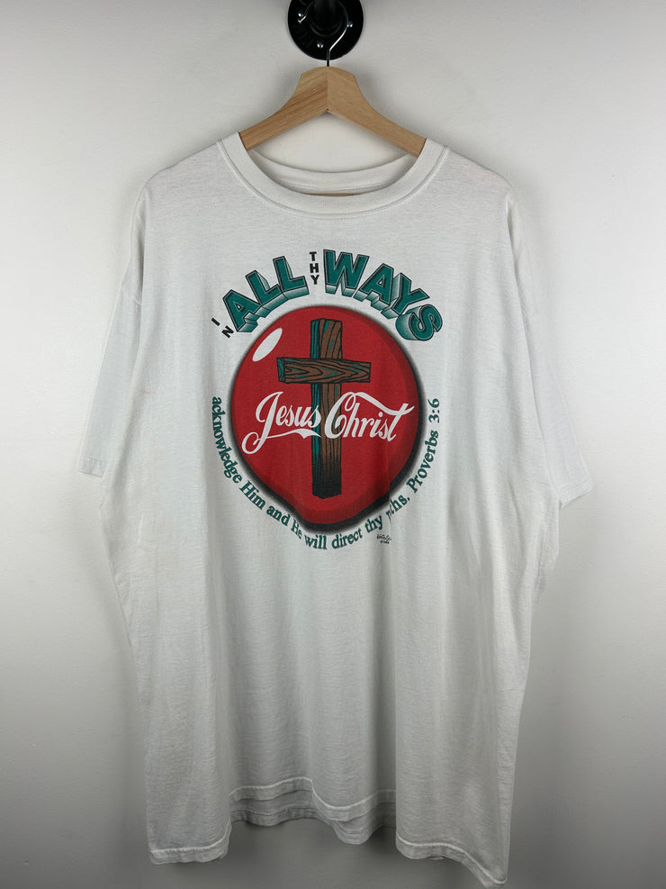 Vintage 90s Jesus In The Always White Tee