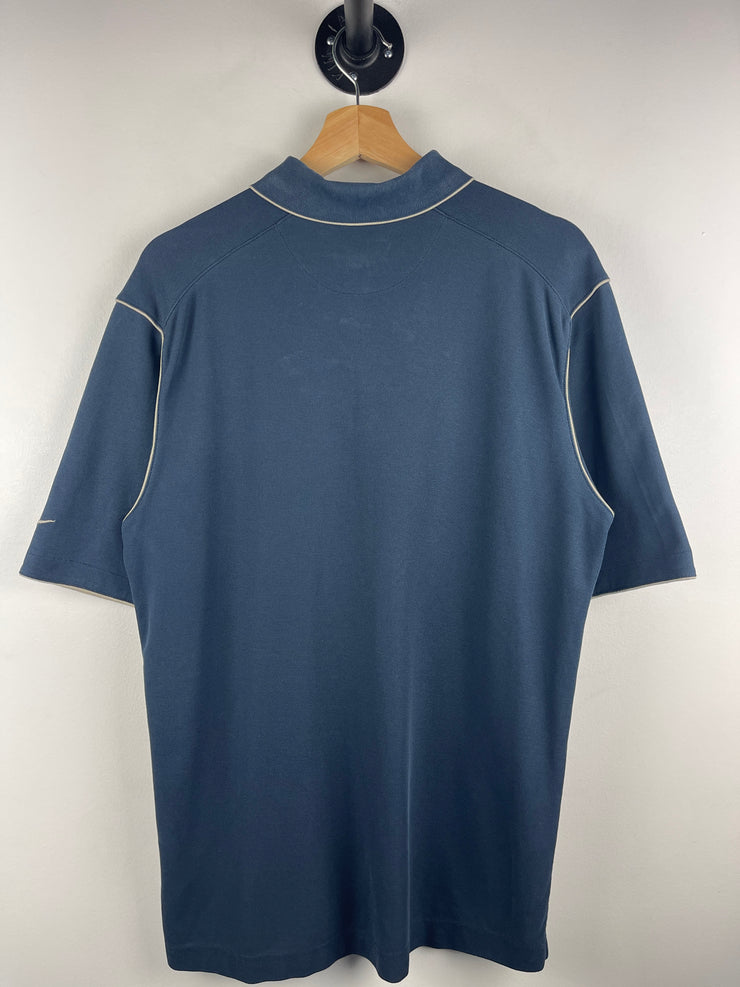 Vintage Nike Golf Navy & Beige Polo Shirt