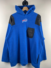Vintage 90s NFL Buffalo Bills Multi Pocket Blue Fleece Hoodie