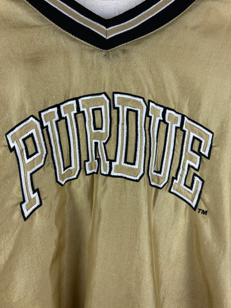 Vintage 90s Holloway Purdue Embroidered Gold Pullover Windbreaker