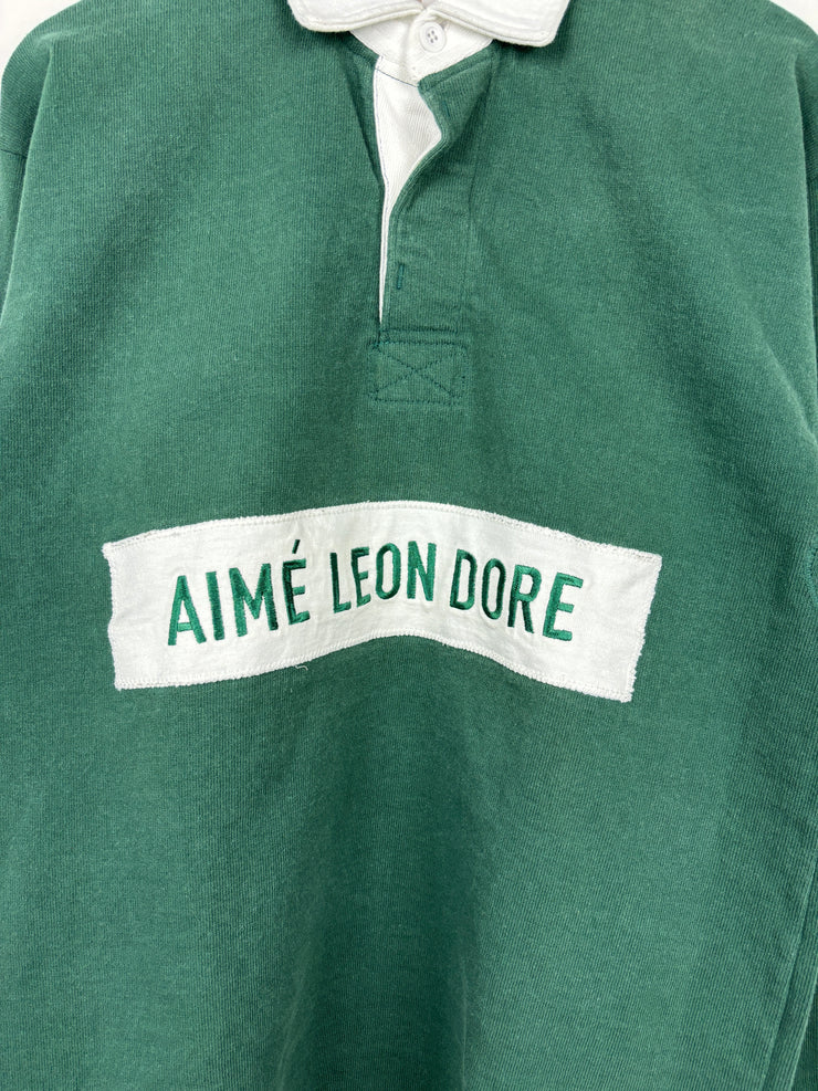 Aime Leon Dore Green Polo Rugby Long Sleeve