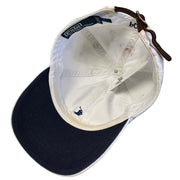Vintage Polo Ralph Lauren White Leather Strapback Hat