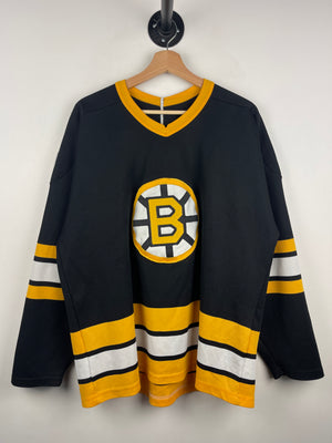 Vintage 90s NHL CCM Boston Bruins Black Hockey Jersey