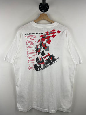 Vintage 90s Marlboro Racing Team White Tee
