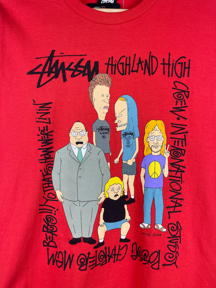 Stussy 2011 MTV Beavis And Butt Head Red Tee