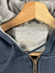 Vintage Dickies Navy Thermal Zip Up Hoodie