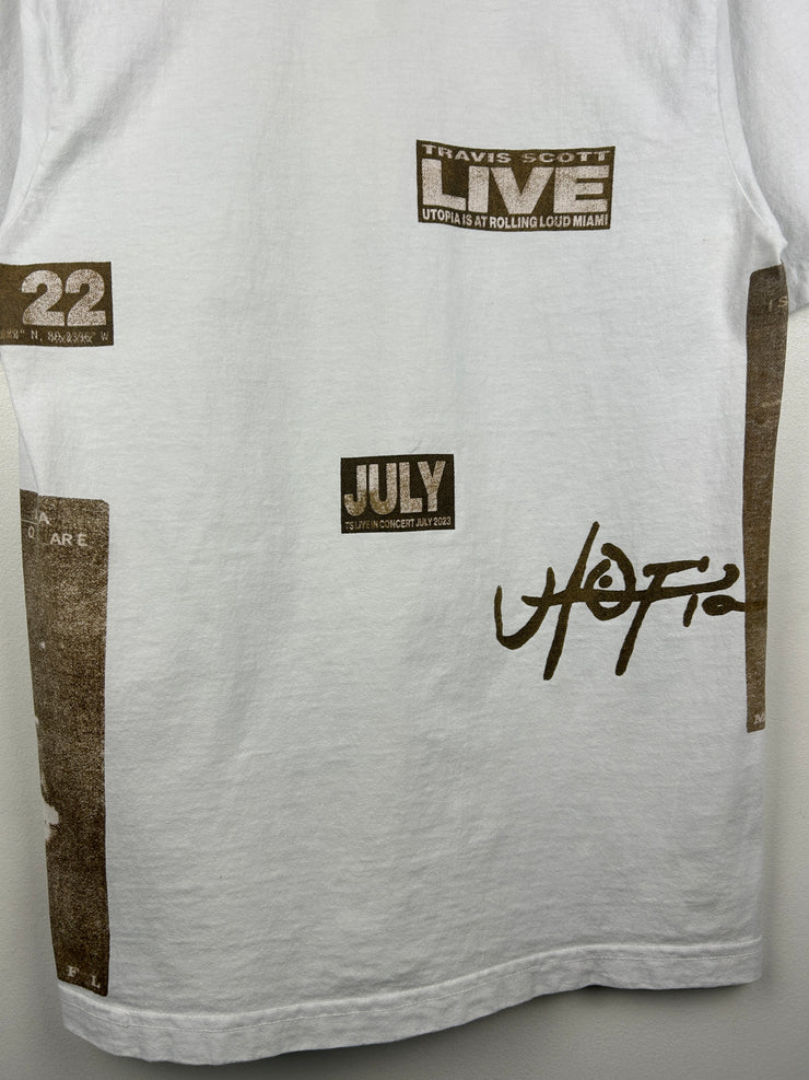 Travis Scott Utopia Miami Rolling Loud White Tee
