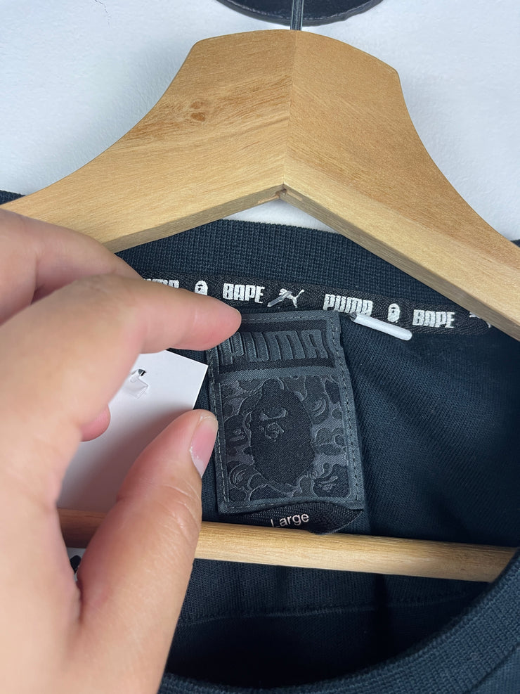 Bape X Puma ABC Camo Black Tee