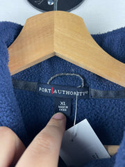 Vintage Nestea Navy Quarter Zip Fleece Sweater