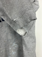 Vintage Nike Michigan Embroidered Thrashed Grey Hoodie