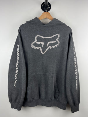 Vintage Fox Racing Faded Grey Hoodie