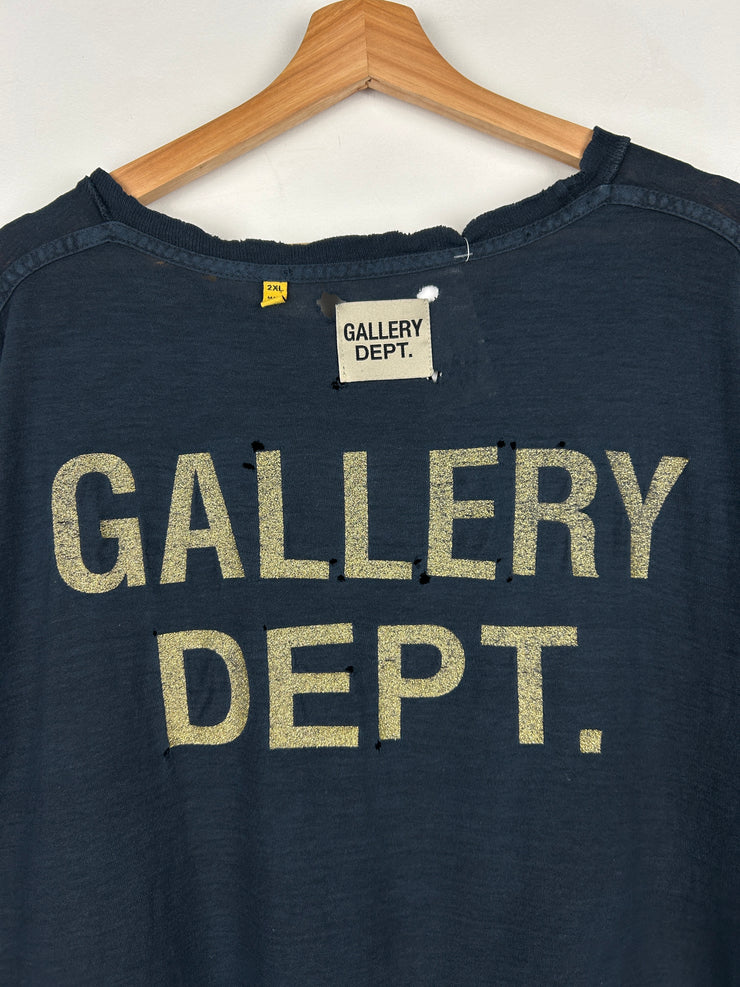 Gallery Dept. Art That Kills Reversible French Logo Faded Black Tee