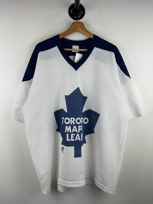 Vintage 90s NHL Ravens Toronto Maple Leafs White Football Jersey