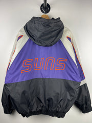 Vintage 90s NBA Pro Player Phoenix Suns Purple & Black Insulated Hooded Jacket