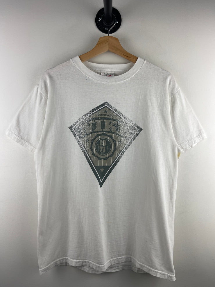 Vintage 90s Nike Baseball Diamond White Tee
