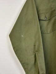 Vintage 80's Military Olive Green Button Up Jacket