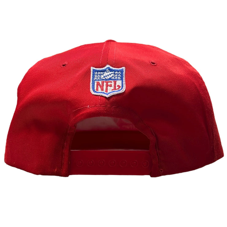 Vintage 90s NFL Bud Budweiser Beer King Of Beers Red Snapback Hat