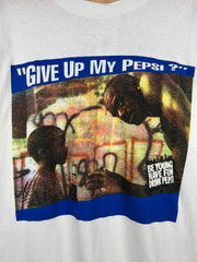 Vintage 90s Shaq Pepsi "Don't Even Think About It" Promo White Tee