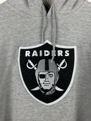 Vintage NFL Majestic Las Vegas Raiders Embroidered Grey Hoodie